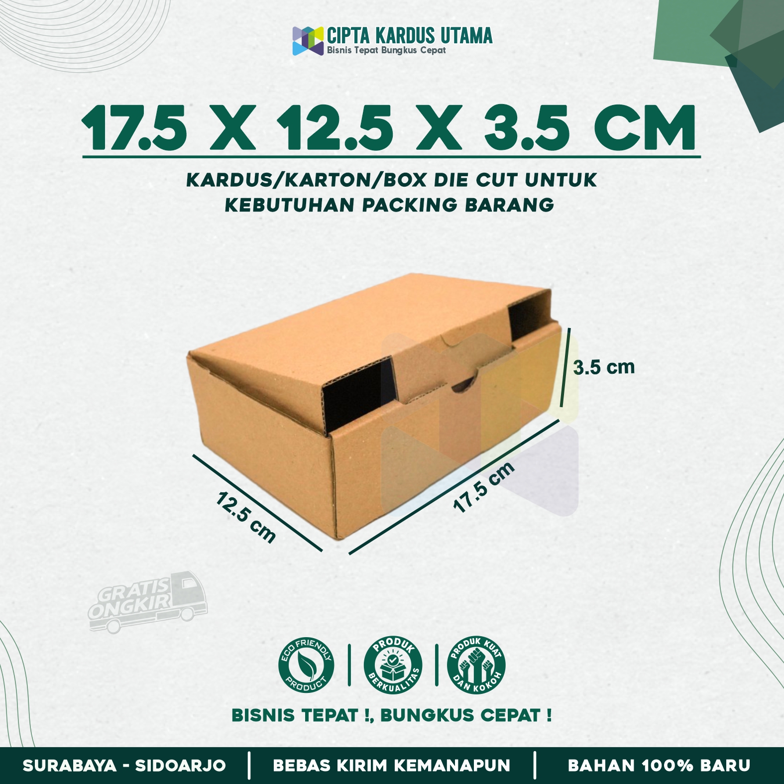 Kardus Die Cut 17.5x12.5x3.5 | Box Hampers | Karton Packing - PT. Cipta ...